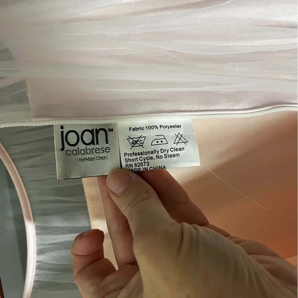 Joan Calabrese from Mon Cheri Girls' 14 Pink Ethereal Dress Flower Girl Glinda - Picture 8 of 14